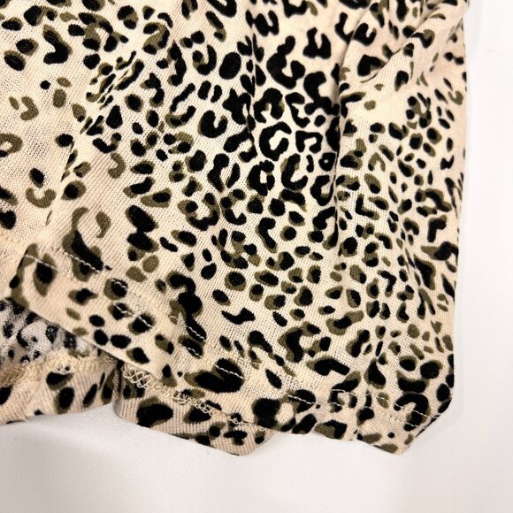 W5 Women's XL Animal Leopard‎ Print Sleeveless High Low Tank Top - Picture 4 of 9
